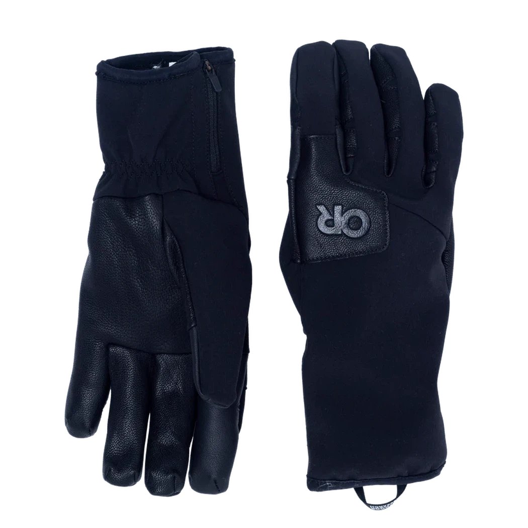 Outdoor Research Men's Stormtracker Sensor Windbloc Gloves-Accessories - Gloves - Men's-Black-M-Appalachian Outfitters