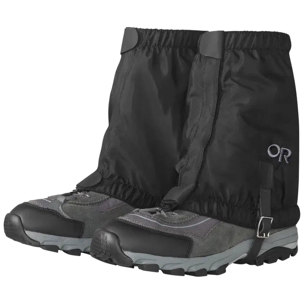 Outdoor Research Rock Mountain Low Gaiters-Accessories - Gaiters-Black-S/M-Appalachian Outfitters