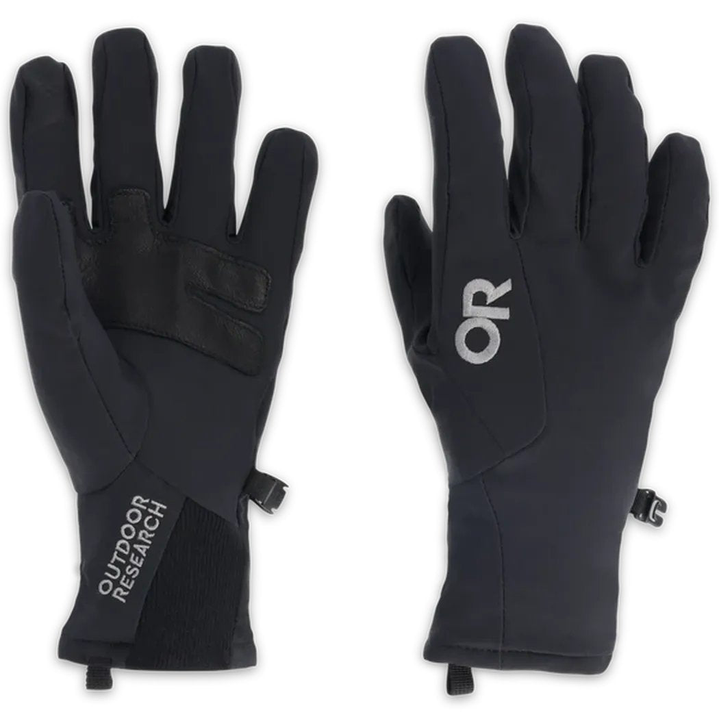 Outdoor Research Women's Sureshot Softshell Gloves-Accessories - Gloves - Women's-Solid Black-S-Appalachian Outfitters