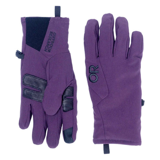 Outdoor Research Women's Sureshot Softshell Gloves-Accessories - Gloves - Women's-Amethyst-S-Appalachian Outfitters