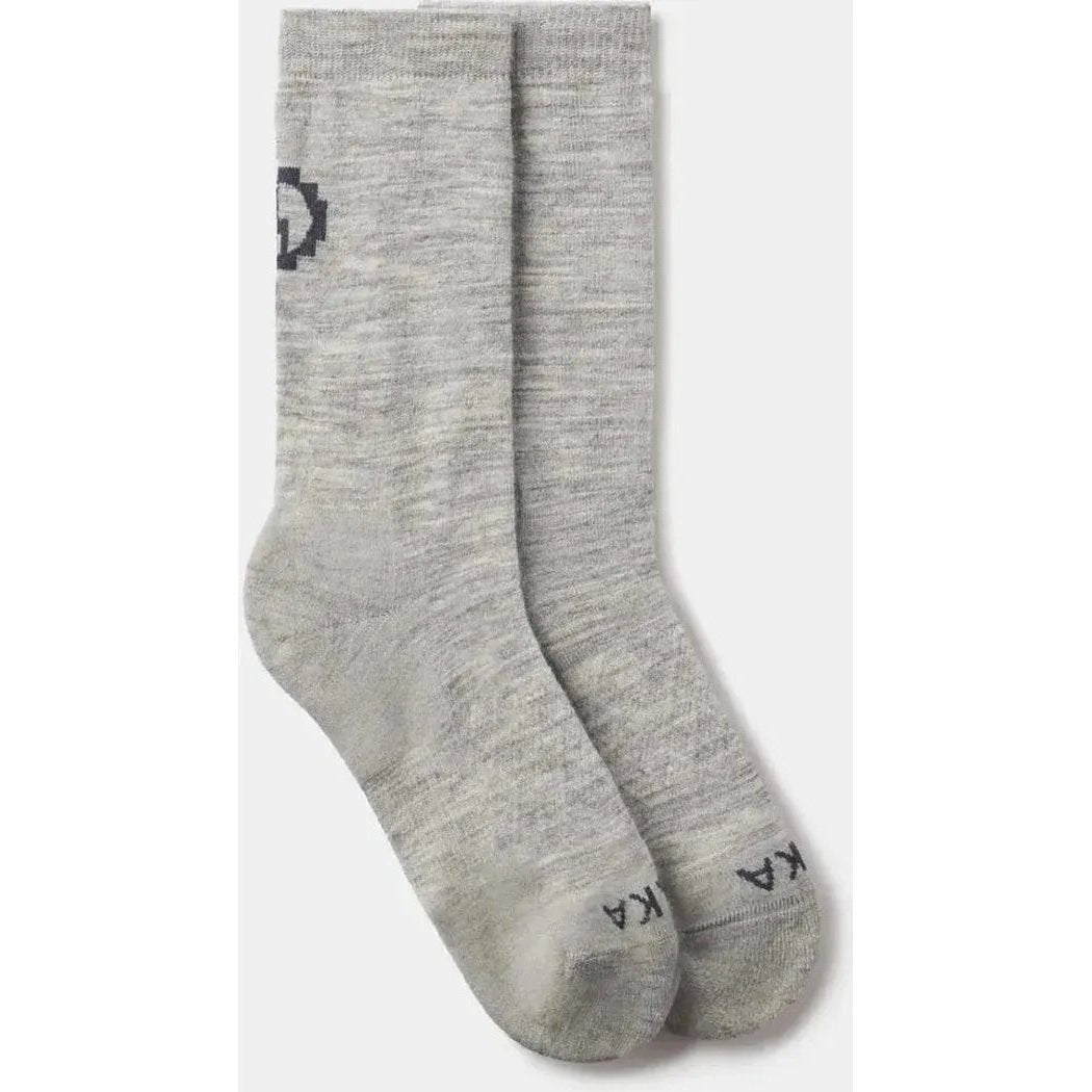 Paka Apparel Essential Crew Sock-Accessories - Socks - Unisex-Light Grey-M-Appalachian Outfitters