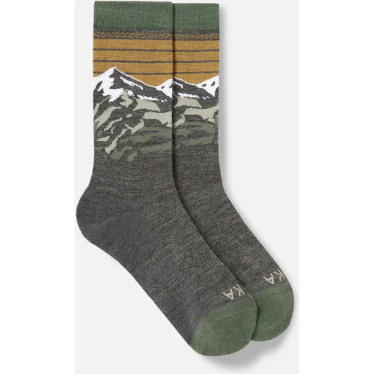 Paka Apparel Essential Mountain Crew Sock-Accessories - Socks - Unisex-Mountain-M-Appalachian Outfitters