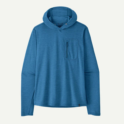Patagonia Men's Cap Cool Sun Hoody-Men's - Clothing - Tops-Aquatic Blue - Light Aquatic Blue X-Dye-M-Appalachian Outfitters