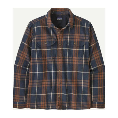 Patagonia Men's Fjord Loft Shirt-Men's - Clothing - Tops-Netted: Sunken Blue-M-Appalachian Outfitters
