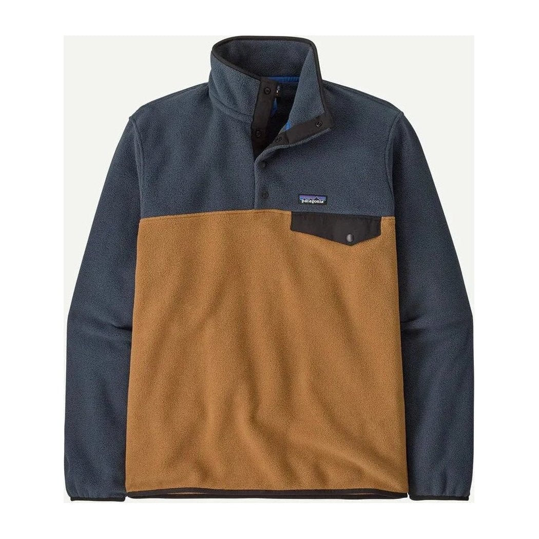 Patagonia Men's Lightweight Synchilla Snap-T Fleece Pullover-Men's - Clothing - Tops-Deer Brown-M-Appalachian Outfitters
