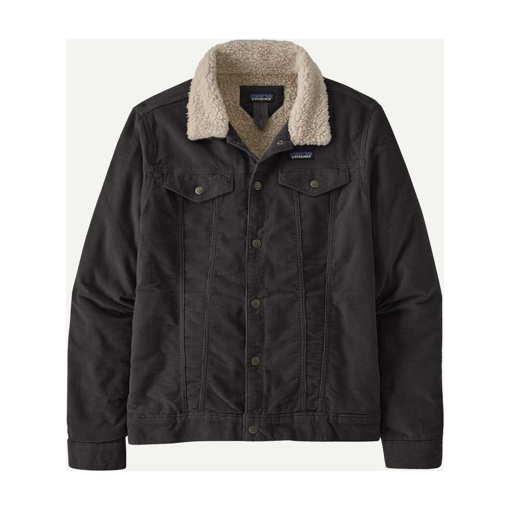 Patagonia Men's Pile Lined Trucker Jacket-Men's - Clothing - Jackets & Vests-Ink Black-M-Appalachian Outfitters