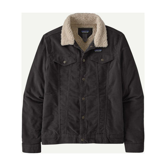 Patagonia Men's Pile Lined Trucker Jacket-Men's - Clothing - Jackets & Vests-Ink Black-M-Appalachian Outfitters