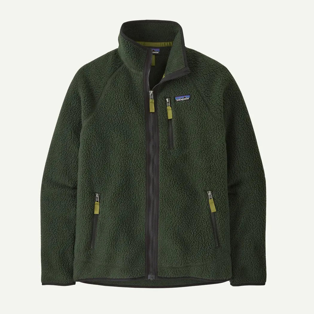 Patagonia Men's Retro Pile Jacket-Men's - Clothing - Jackets & Vests-Old Growth Green-M-Appalachian Outfitters
