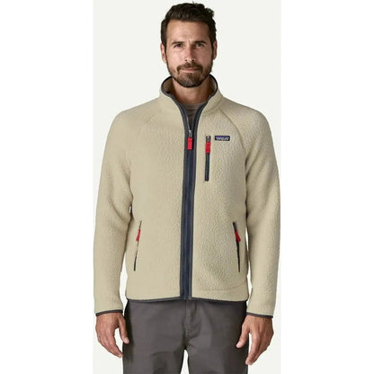 Patagonia Men's Retro Pile Jacket-Men's - Clothing - Jackets & Vests-Pelican w/Smolder Blue-M-Appalachian Outfitters