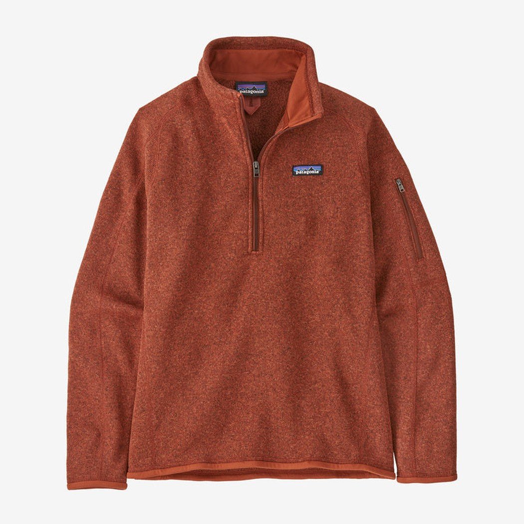 Patagonia Women's Better Sweater 1/4 Zip-Women's - Clothing - Tops-Burnished Red-S-Appalachian Outfitters