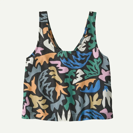 Patagonia Women's Garden Island Top-Women's - Clothing - Tops-Abstract Kaleido: Black-XS-Appalachian Outfitters