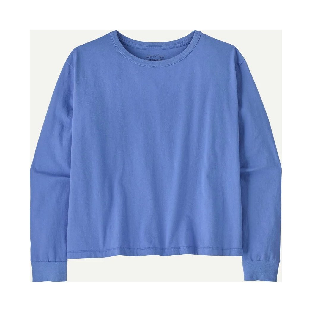 Patagonia Women's Long Sleeve Daily Easy Cut T-Shirt-Women's - Clothing - Tops-Diver Blue-S-Appalachian Outfitters