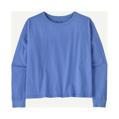 Patagonia Women's Long Sleeve Daily Easy Cut T-Shirt-Women's - Clothing - Tops-Diver Blue-S-Appalachian Outfitters