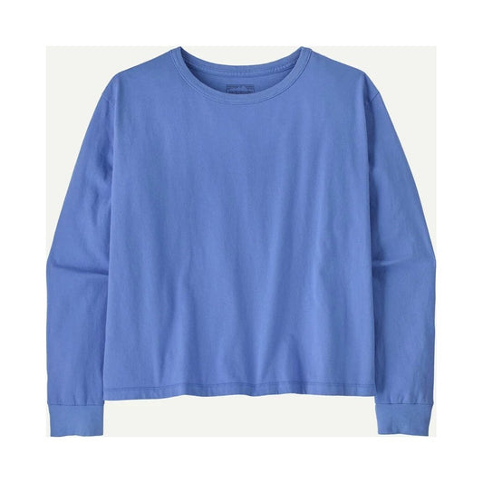 Patagonia Women's Long Sleeve Daily Easy Cut T-Shirt-Women's - Clothing - Tops-Diver Blue-S-Appalachian Outfitters