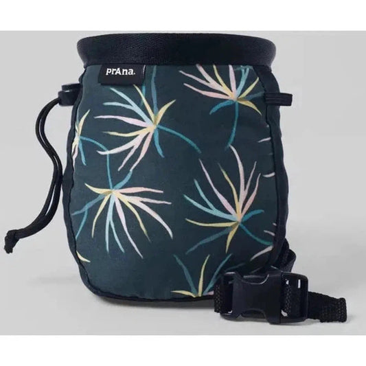 Prana Graphic Chalk Bag-Climbing - Climbing Essentials - Chalk Bags-Black Bloom-Appalachian Outfitters