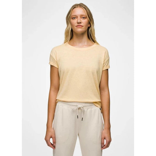 Prana Women's Cozy Up T-shirt-Women's - Clothing - Tops-Sun Kissed Heather-S-Appalachian Outfitters