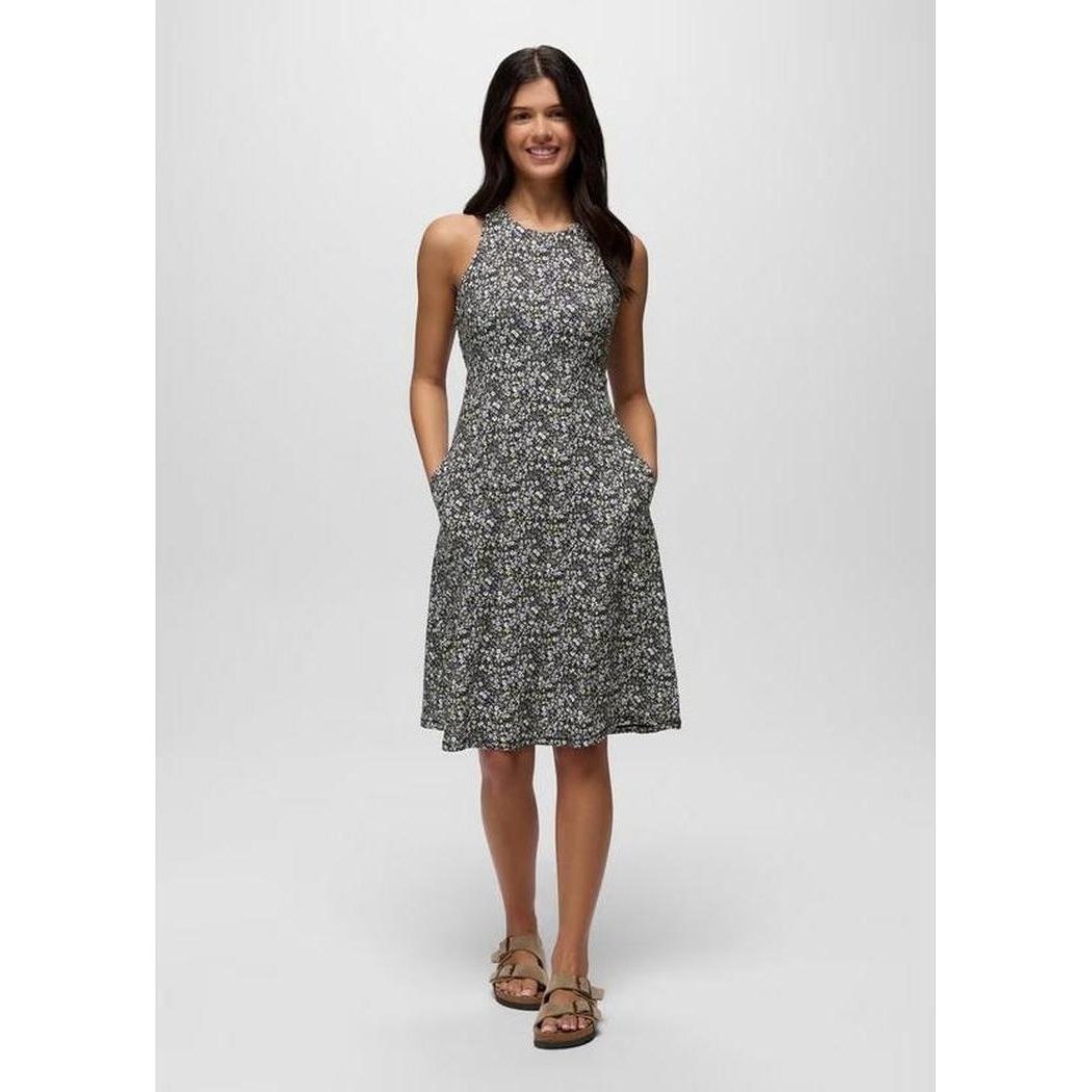 Prana Women's Jewel Lake Summer Dress-Women's - Clothing - Dresses-Black Blossom-S-Appalachian Outfitters