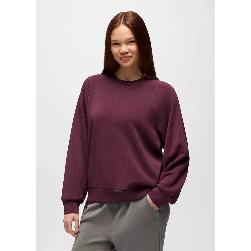 Prana Women's Shea Crewneck-Women's - Clothing - Tops-Deep Vino-S-Appalachian Outfitters