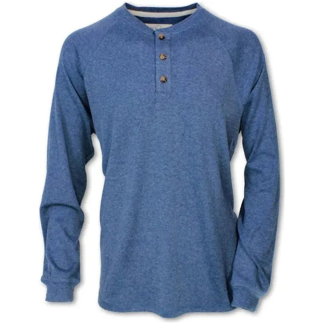 Purnell Men's Jersey Knit Henley-Men's - Clothing - Tops-Navy-M-Appalachian Outfitters
