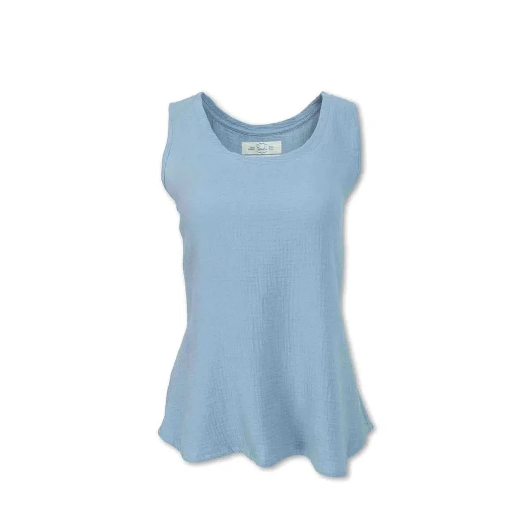 Purnell Women's Gauze Tank-Women's - Clothing - Tops-Periwinkle-S-Appalachian Outfitters