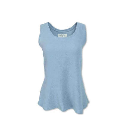 Purnell Women's Gauze Tank-Women's - Clothing - Tops-Periwinkle-S-Appalachian Outfitters