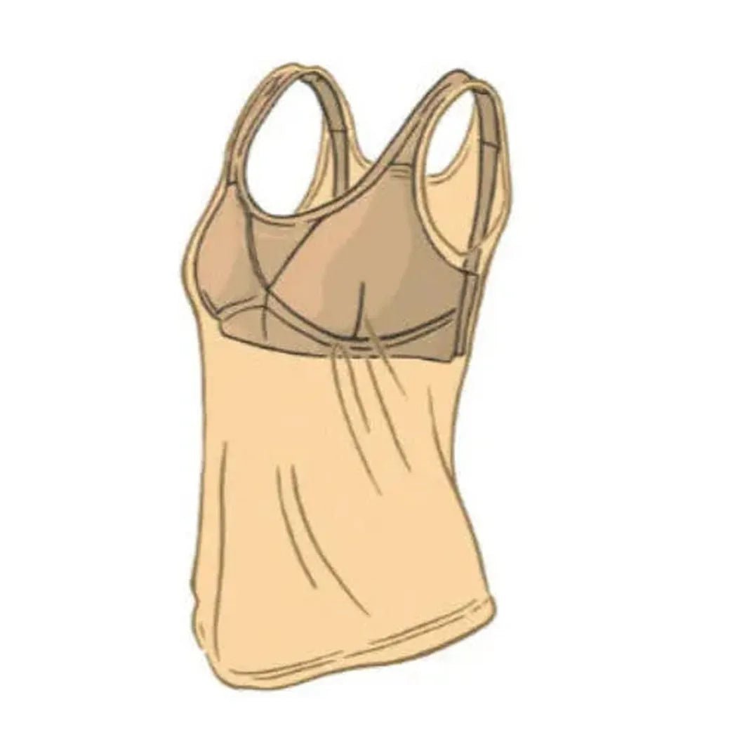 A front view of the Purnell Women's Karya Tank Top in Black showing the racerback straps and a plain white background.