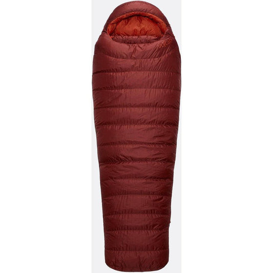 The Rab Ascent 900 sleeping bag in Regular color is shown from a front view with a white background.
