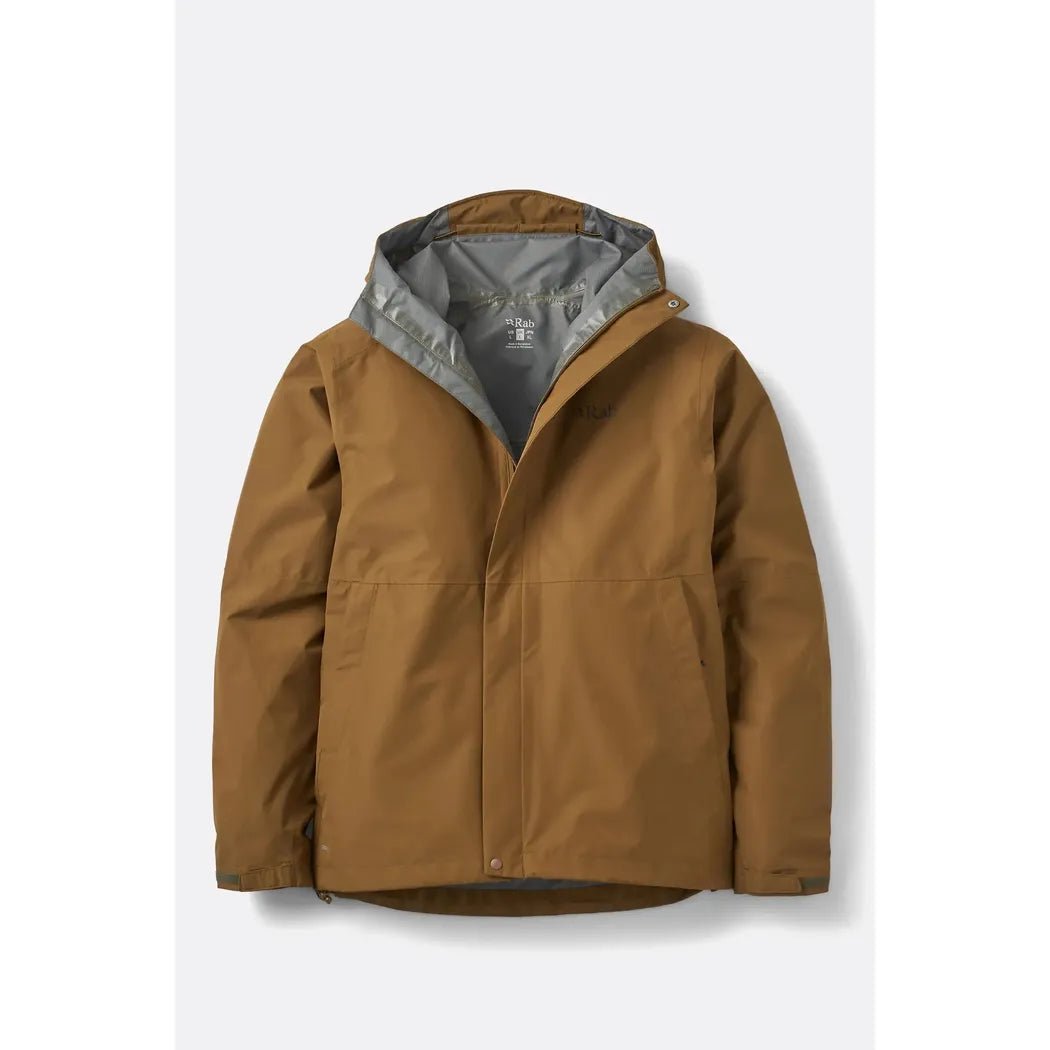 Rab Men's Downpour Jacket-Men's - Clothing - Jackets & Vests-Oak-M-Appalachian Outfitters
