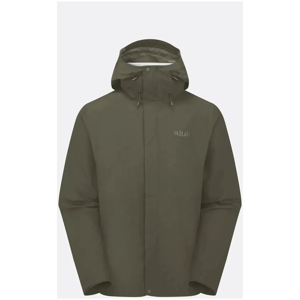 Rab Men's Downpour Jacket-Men's - Clothing - Jackets & Vests-Army-M-Appalachian Outfitters