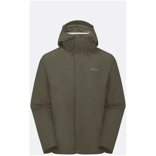 Rab Men's Downpour Jacket-Men's - Clothing - Jackets & Vests-Army-M-Appalachian Outfitters