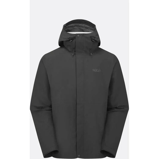 Rab Men's Downpour Jacket-Men's - Clothing - Jackets & Vests-Black-M-Appalachian Outfitters