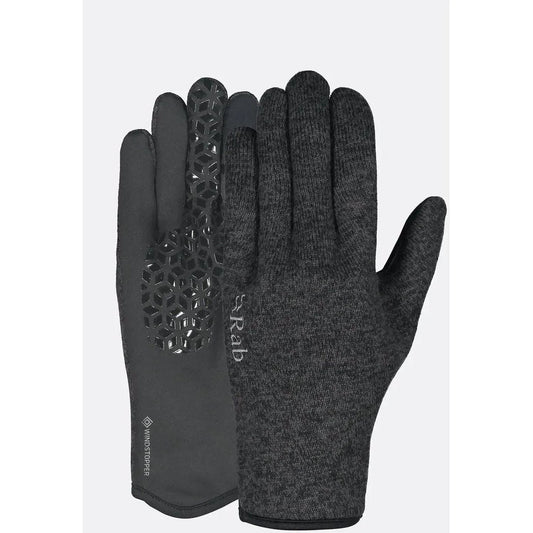Rab Quest Windstopper Gloves-Accessories - Gloves - Unisex-Anthracite-M-Appalachian Outfitters