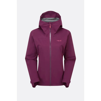 Rab Women's Downpour Light Jacket-Women's - Clothing - Jackets & Vests-Mulberry-S-Appalachian Outfitters