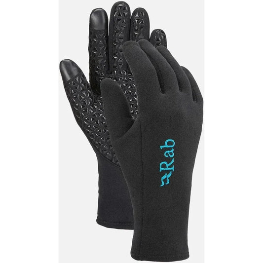 Rab Women's Power Stretch Contact Grip Glove-Accessories - Gloves - Women's-Black-S-Appalachian Outfitters