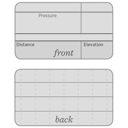 A top view of the Rite in the Rain Dope Logbook - Top Spiral 4x6 in Black showing the front and back sections.