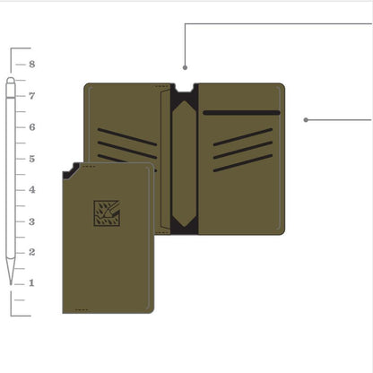 Rite in the Rain Monsoon Horizon Wallet-Camping - Accessories - Books-Notebooks-Appalachian Outfitters