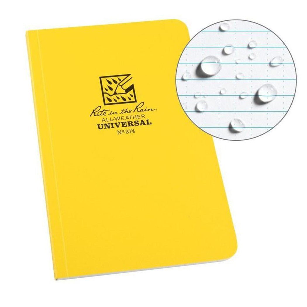 Rite in the Rain Soft Cover Book-Camping - Accessories - Books-Notebooks-Yellow-4.625" x 7.25"-Appalachian Outfitters