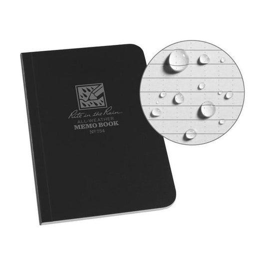 Rite in the Rain Soft Cover Book-Camping - Accessories - Books-Notebooks-Black-3.5" x 5"-Appalachian Outfitters