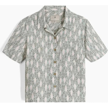 Royal Robbins Women's Camino Pucker Short Sleeve-Women's - Clothing - Tops-Sage Leaf Fish Pt-S-Appalachian Outfitters