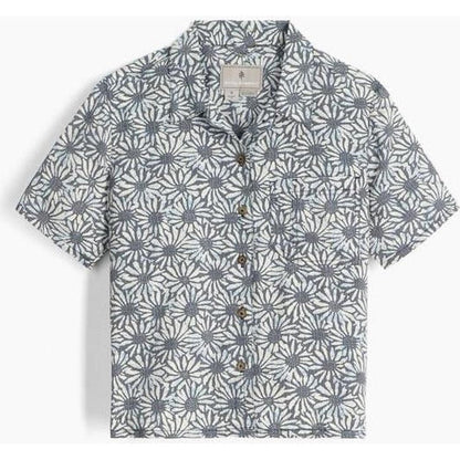 Royal Robbins Women's Camino Pucker Short Sleeve-Women's - Clothing - Tops-Deep Blue Caledonia Pt-S-Appalachian Outfitters