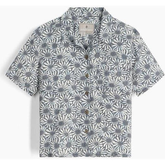 Royal Robbins Women's Camino Pucker Short Sleeve-Women's - Clothing - Tops-Deep Blue Caledonia Pt-S-Appalachian Outfitters