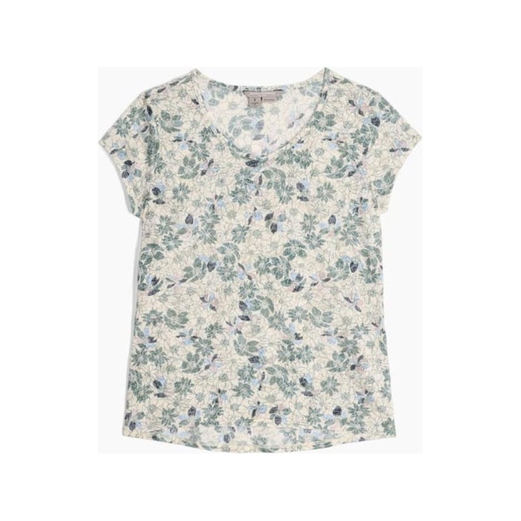 Royal Robbins Women's Featherweight Slub Tee-Women's - Clothing - Tops-Chalk Marigold Pt-S-Appalachian Outfitters