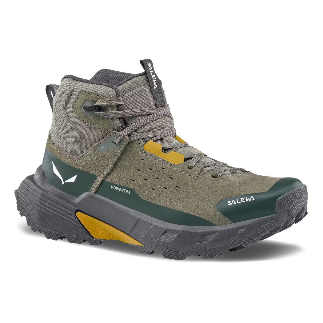 Salewa Men's Pedroc 2 Leather Mid PTX-Men's - Footwear - Boots-Faded Green/Dark Olive-Regular-8-Appalachian Outfitters