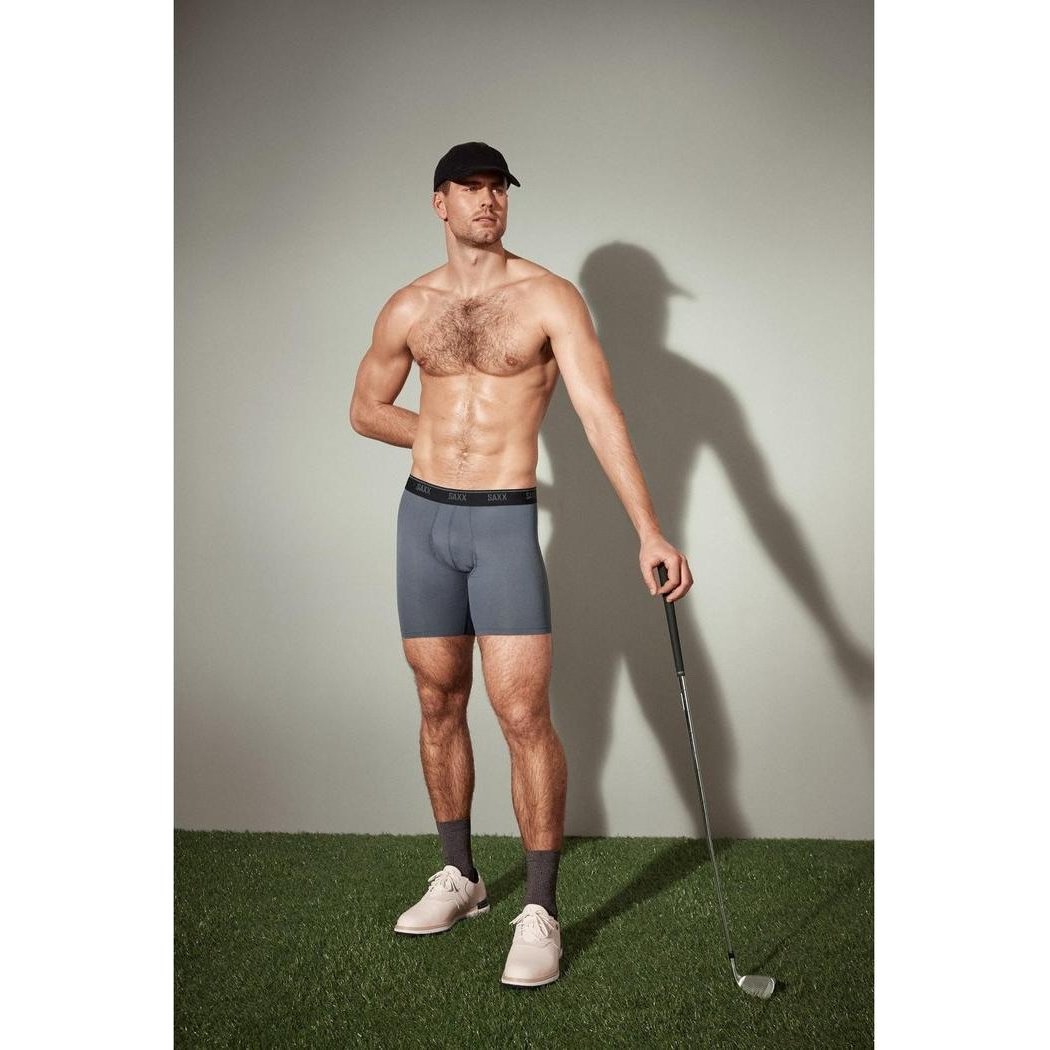 SAXX Quest Quick-Dry Mesh Boxer Brief Fly - 6"-Men's - Clothing - Underwear-Appalachian Outfitters