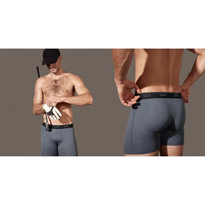 SAXX Quest Quick-Dry Mesh Boxer Brief Fly - 6"-Men's - Clothing - Underwear-Appalachian Outfitters