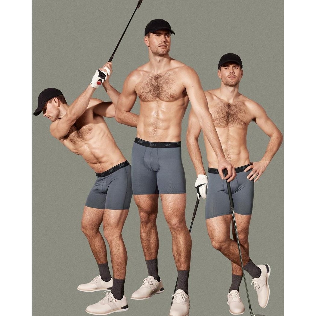 SAXX Quest Quick-Dry Mesh Boxer Brief Fly - 6"-Men's - Clothing - Underwear-Appalachian Outfitters