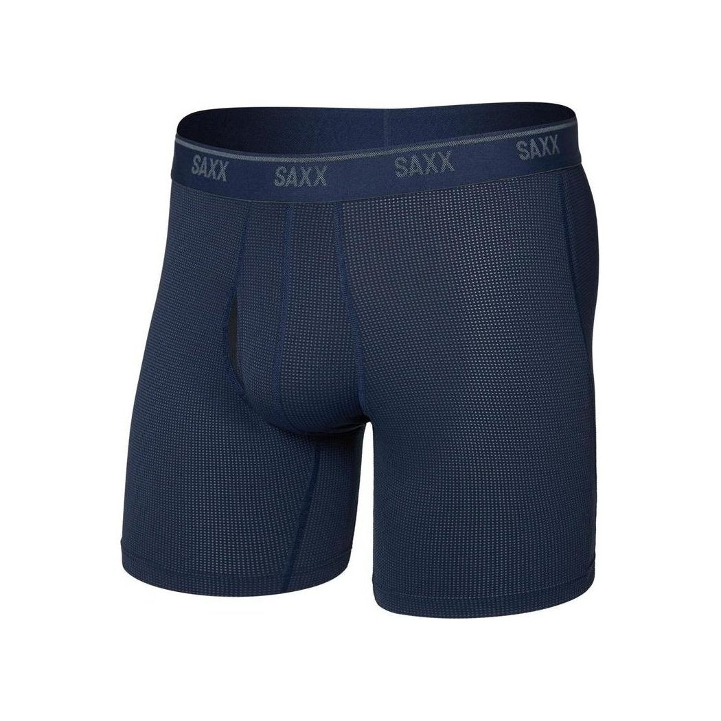 SAXX Quest Quick-Dry Mesh Boxer Brief Fly - 6"-Men's - Clothing - Underwear-Maritime-S-Appalachian Outfitters