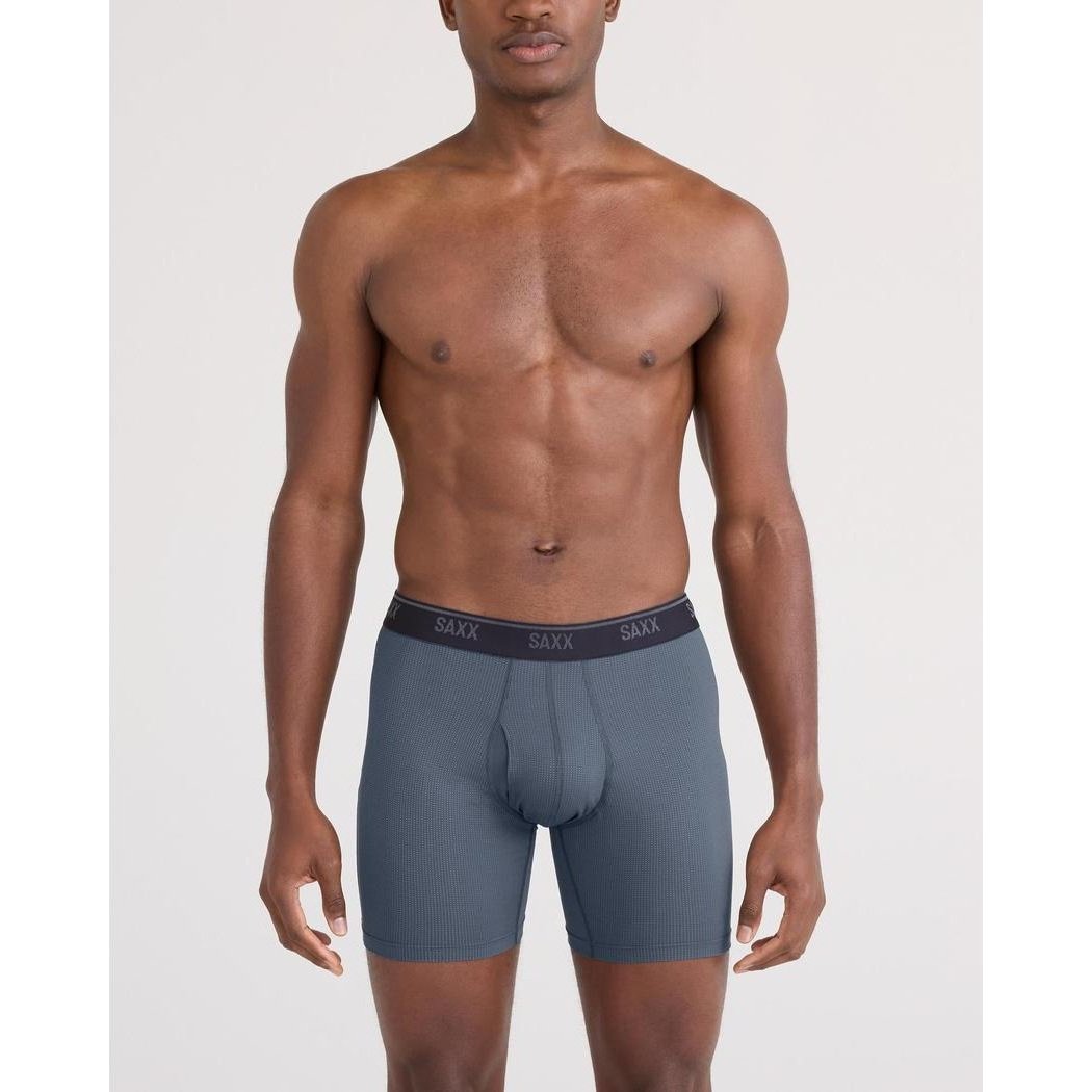 SAXX Quest Quick-Dry Mesh Boxer Brief Fly - 6"-Men's - Clothing - Underwear-Appalachian Outfitters