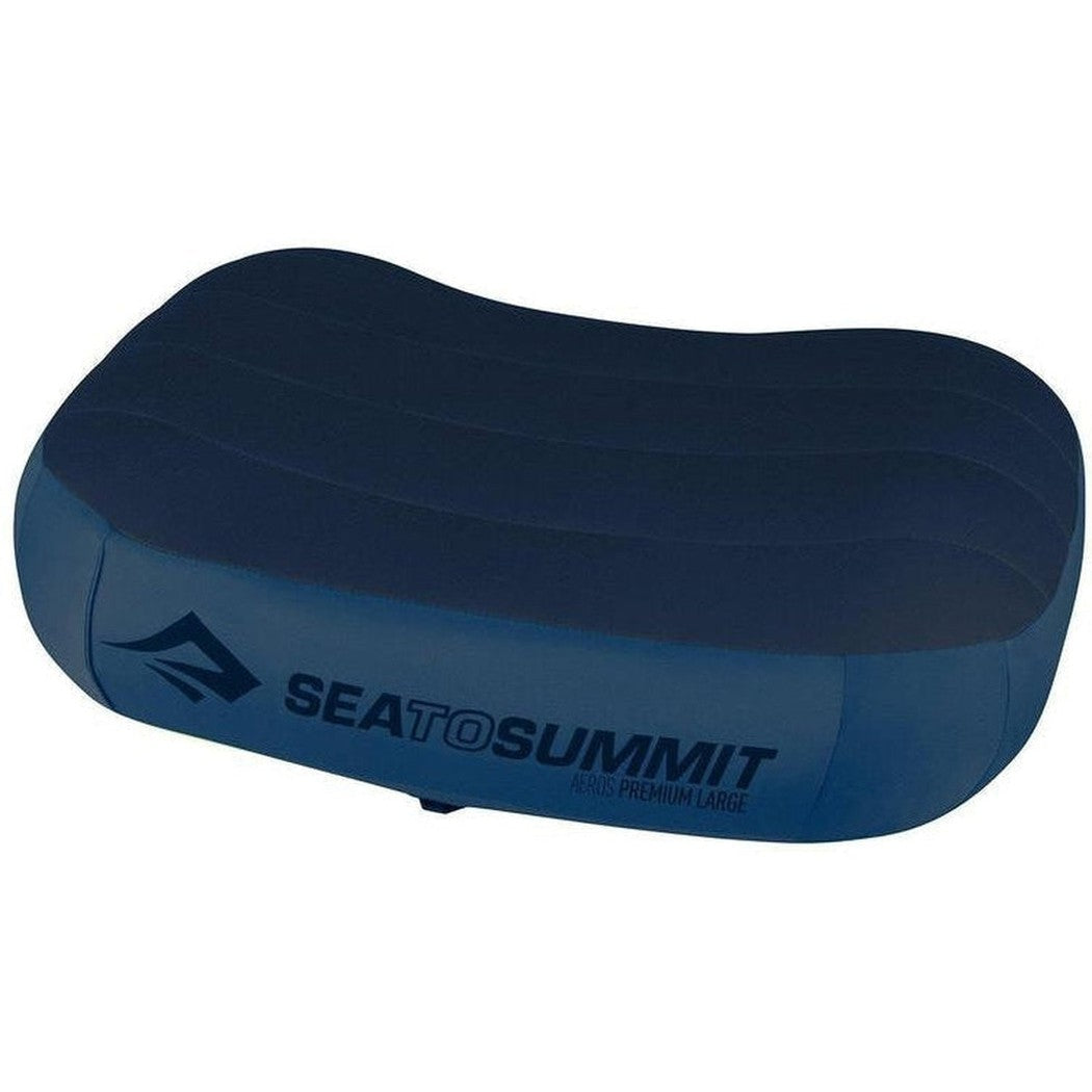 Sea To Summit Aeros Pillow Premium-Camping - Sleeping Pads - Pillows-Navy Blue-Large - 4 oz-Appalachian Outfitters
