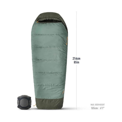 Sea To Summit Boab Synthetic Sleeping Bag 30F|-1C-Camping - Sleeping Bags - Synthetic-Laurel Wreath Green-Regular Wide-Appalachian Outfitters
